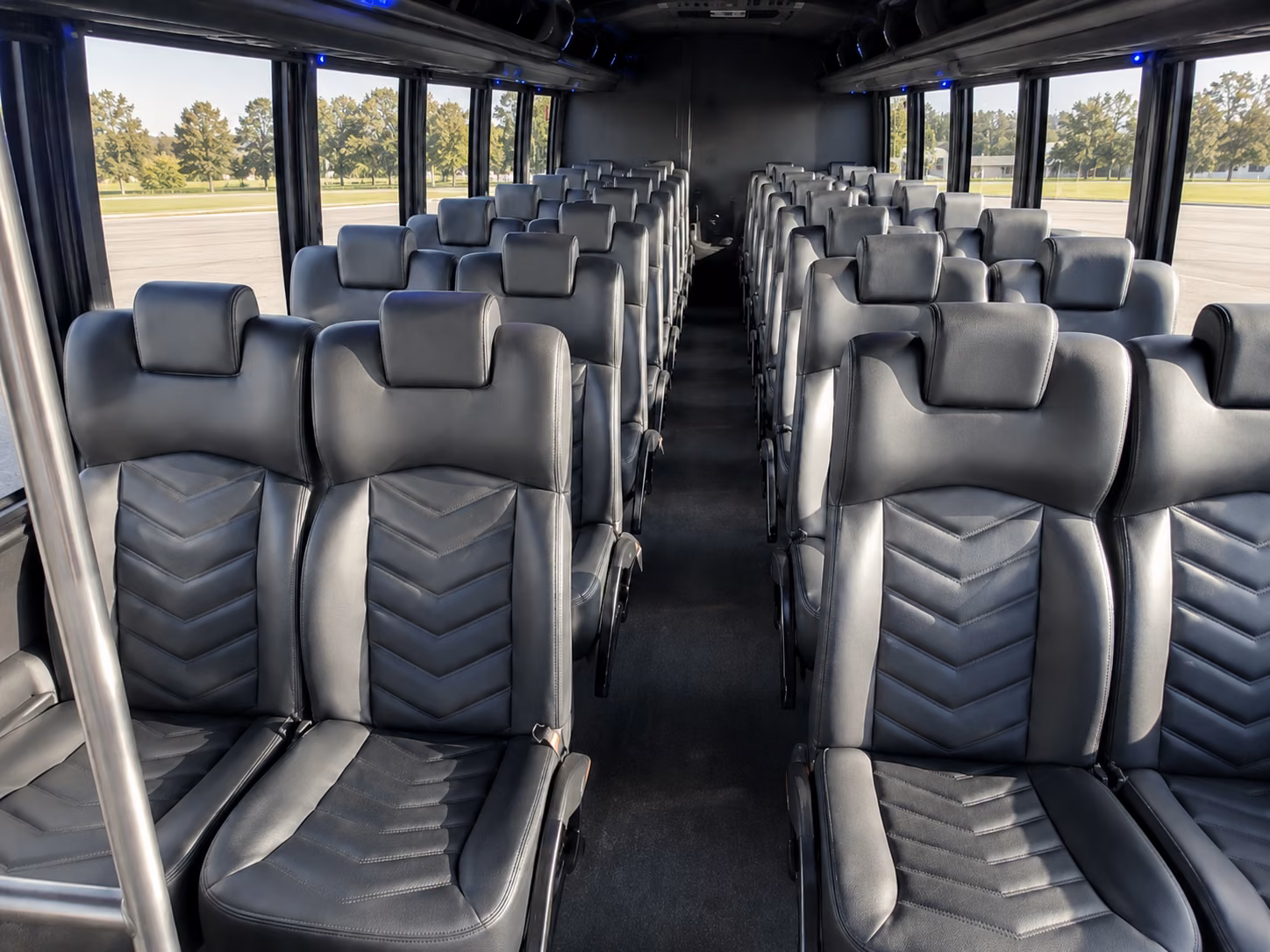 fort myers 18 passenger minibus inside