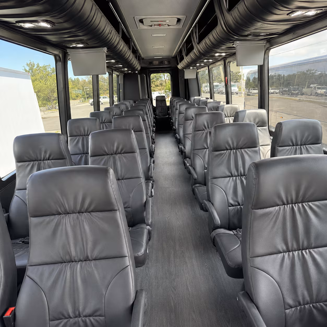fort myers 30 passenger minibus inside
