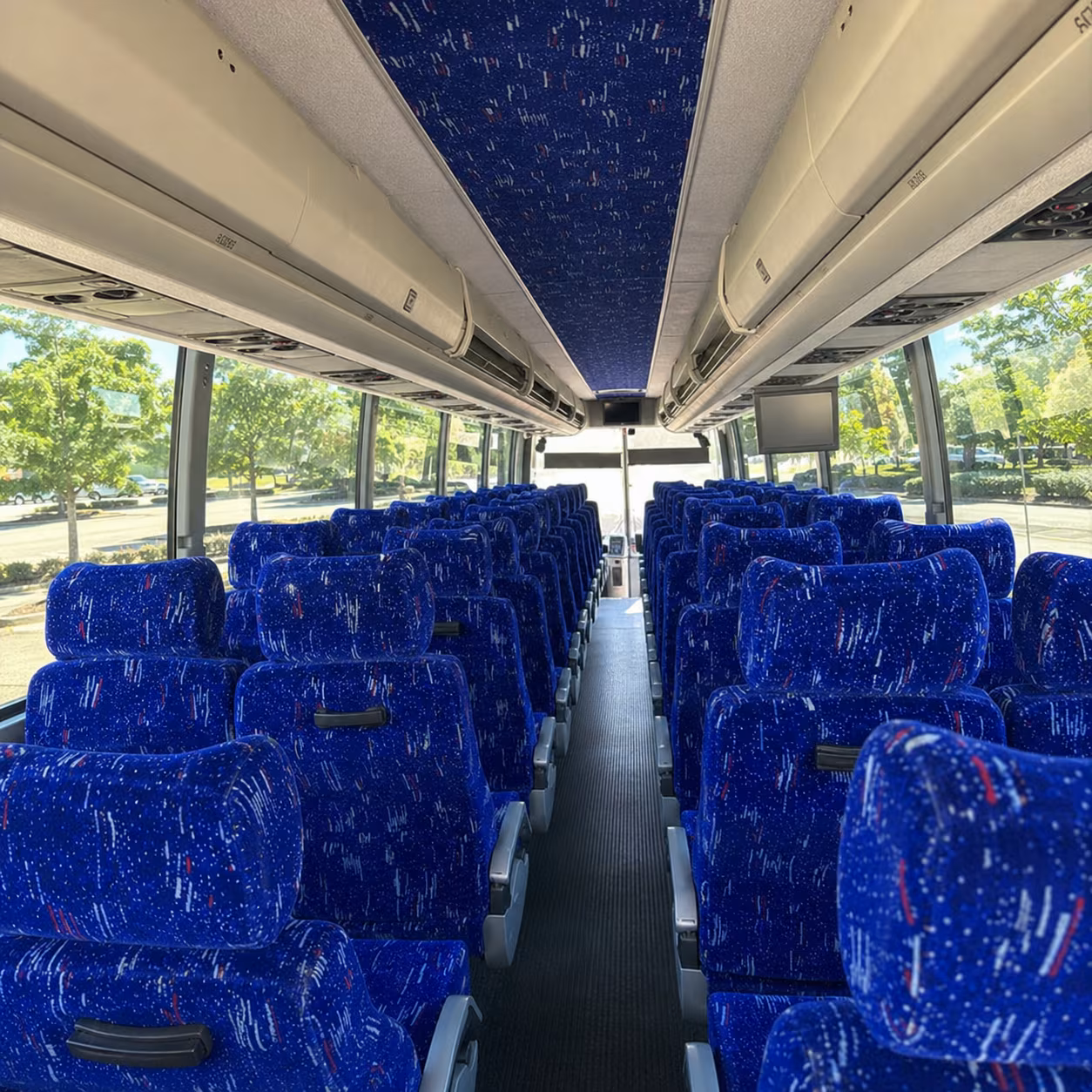 fort myers 56 passenger charter bus inside