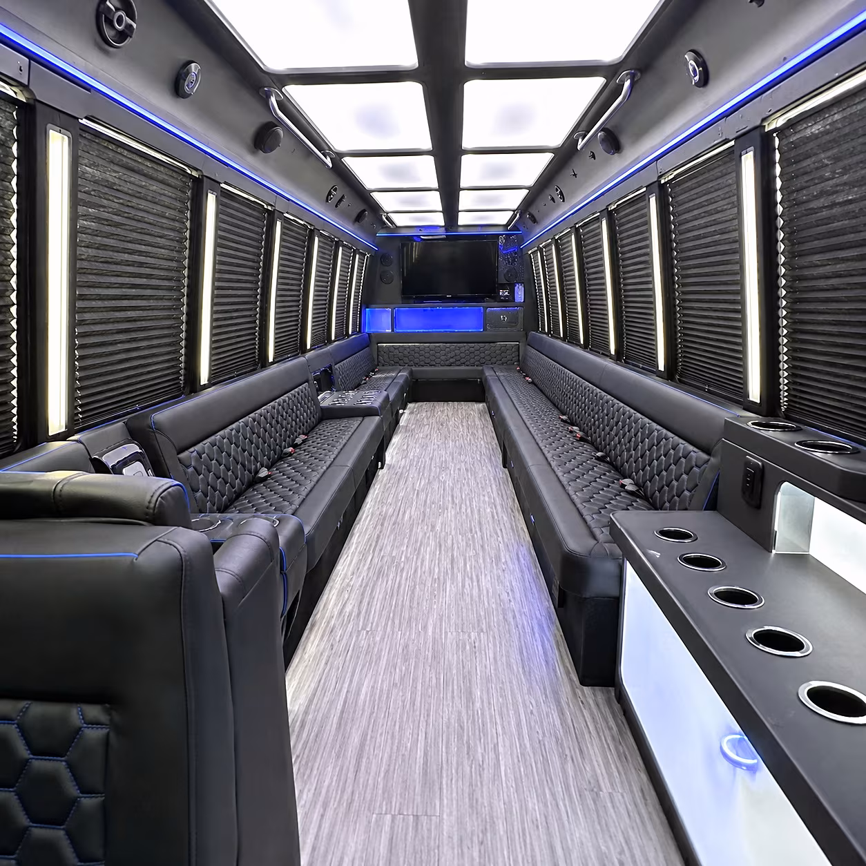 fort myers party bus interior