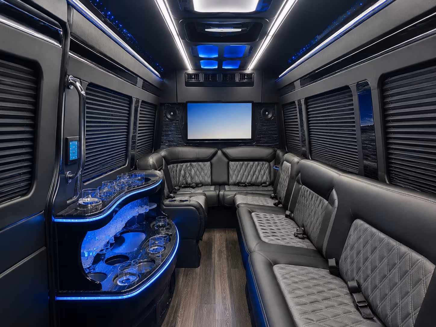 fort myers sprinter limousine inside